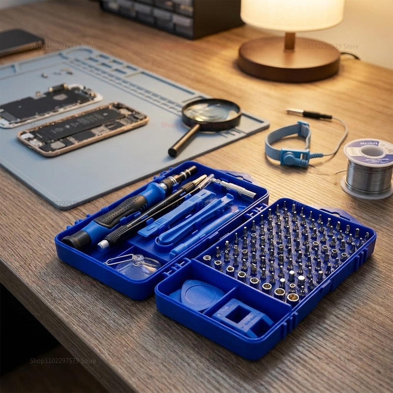 Electronics And Gadgets With A - 115 in 1多機能ドライバーセット、コンピューター、電話、家庭用断熱材修理用工具、電子機器修理ツールキット