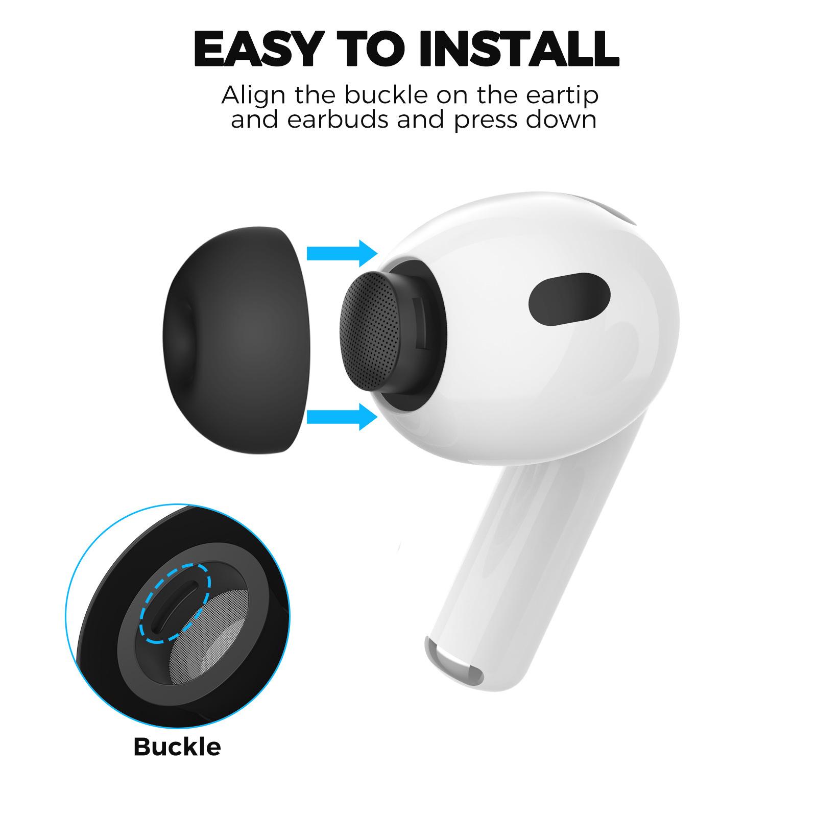 Portable Wifi Hotspot - AirPods Pro 3 XDケース用交換用シリコンイヤーチップ4ペア XS/S/M/Lサイズ、収納＆クリーニングキット、クリーニングブラシ付き、カラーRa