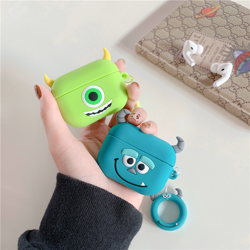 Portable Wifi Hotspot - AirPods Pro 3ケース、3Dビッグモンスターシリコン保護イヤホンカバー（AirPods Pro 2/AirPods 4