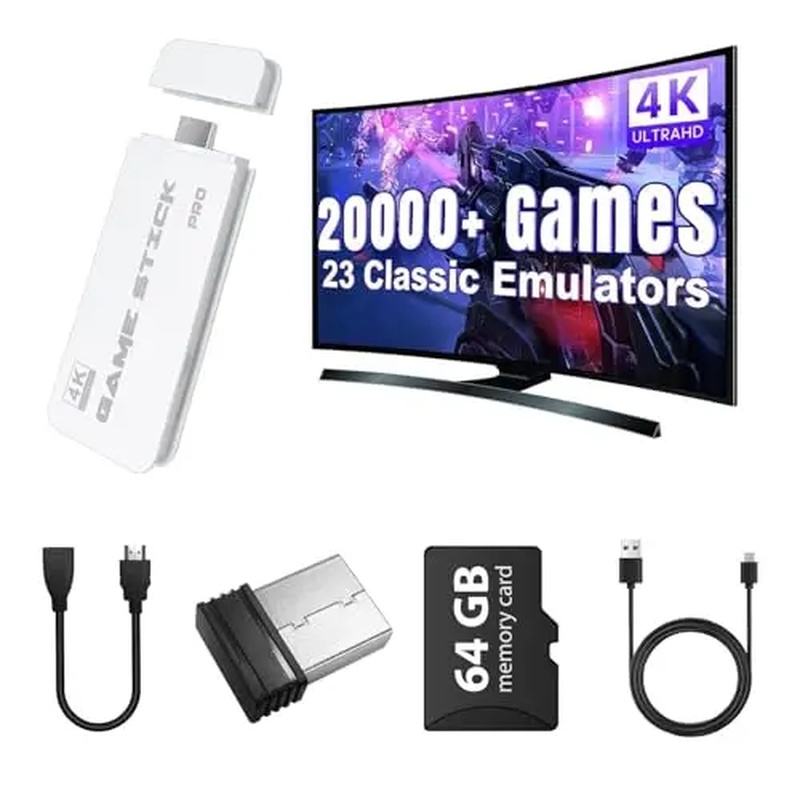 Retro Game Controller Usb - M15 レトロビデオゲームスティック 2.4G ワイヤレスデュアルコントローラー TVゲームコンソール 20000ゲーム搭載