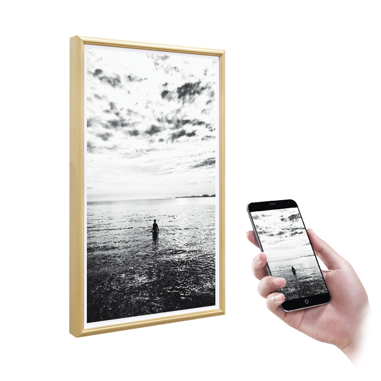 32インチスマート木製デジタルフォトフレーム 1920*10 - Digital Photo Frame Wifi のレビューと価格