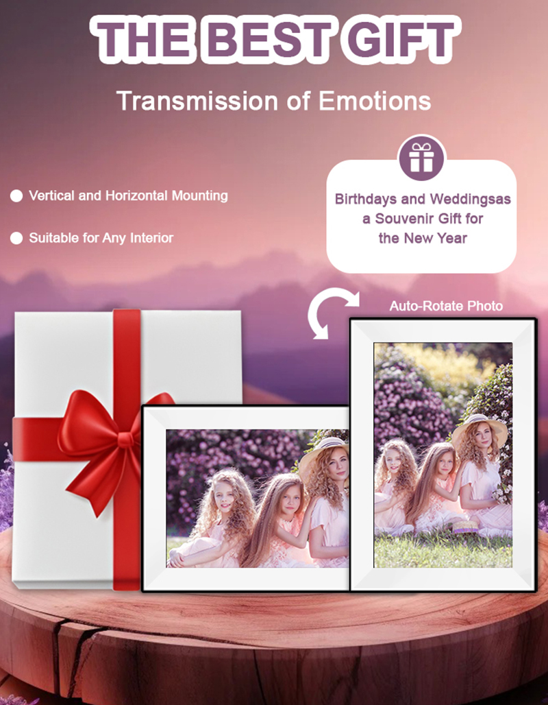 ウハレデジタルフォトフレーム 10.1インチ 32GB スマ - Digital Photo Frame Wifi のレビューと価格
