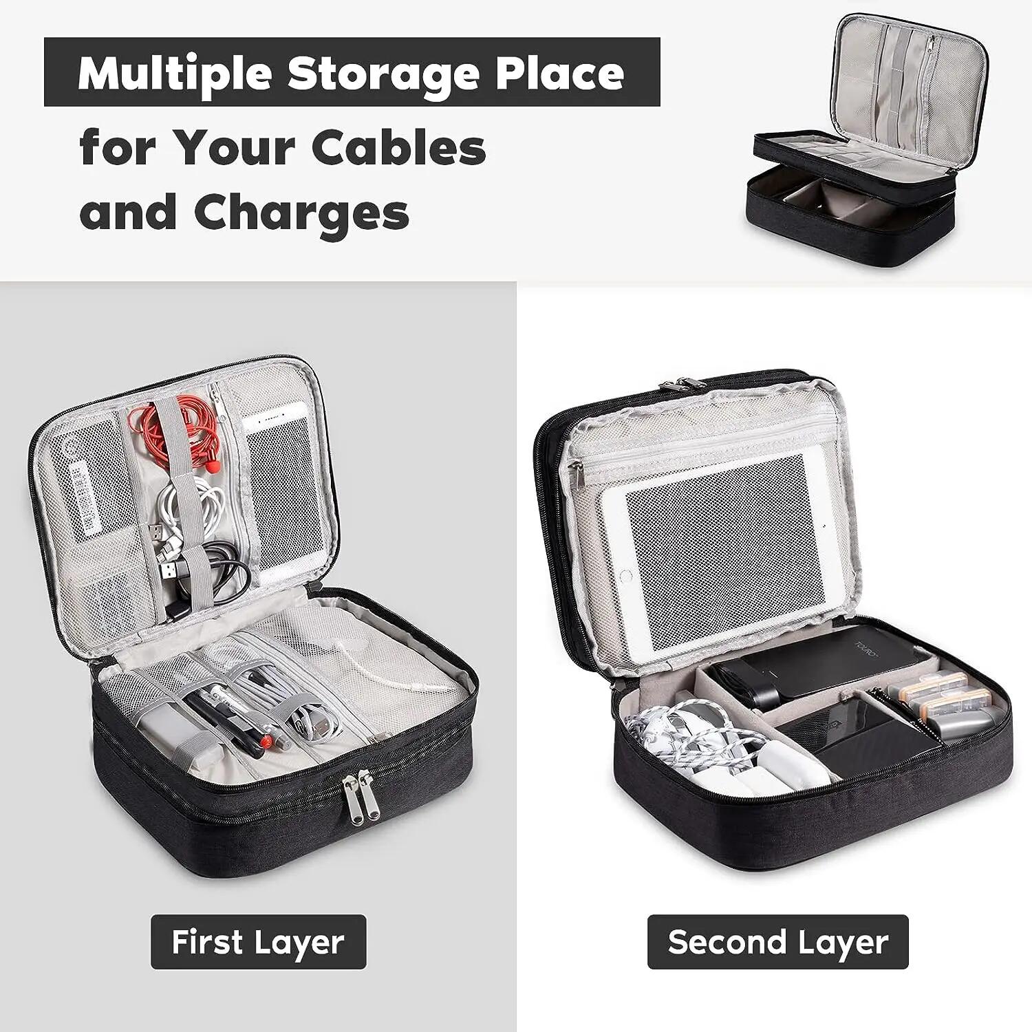 ポータブルデジタル収納袋 USB ガジェット防水ケーブルオー - Electronics And Gadgets With A のレビューと価格