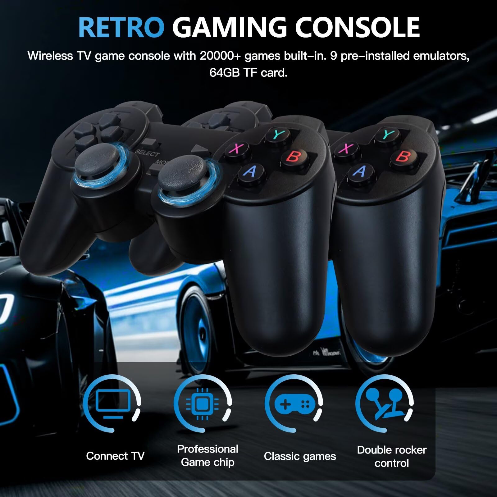 レトロビデオゲームコンソール 4K ゲームスティック TV  - Retro Game Controller Usb のレビューと価格