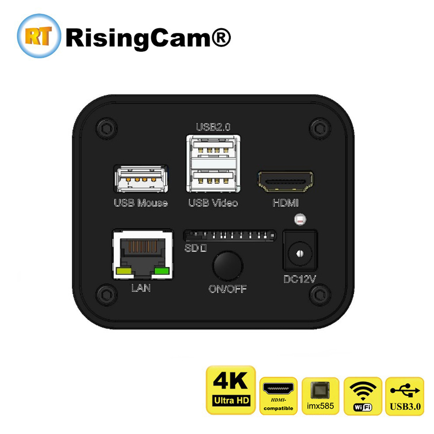 RisingCam Top 4K Ultra HD 30fp - Usb Microscope Digital のレビューと価格