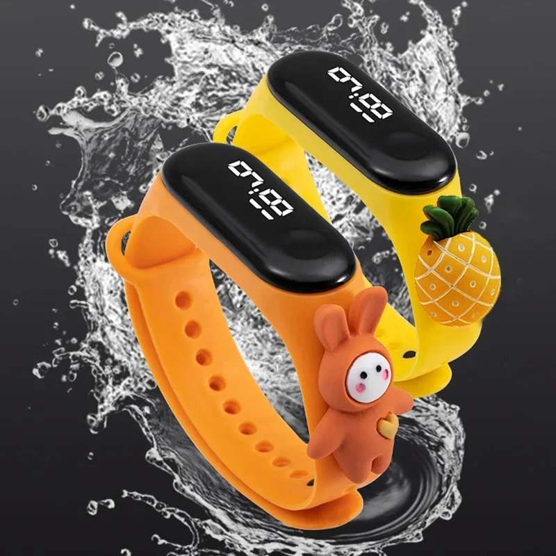 防水子供スマートタッチ Led 腕時計漫画小動物少年少女 L - Smart Watch Kids のレビューと価格