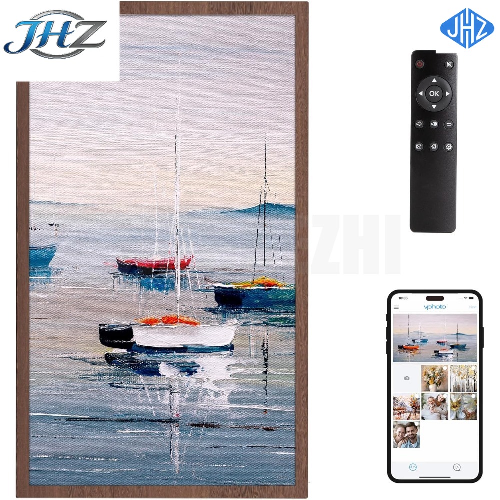 JHZ 新型大型デジタルフォトフレーム 21.5インチ画面  - Digital Photo Frame Wifi のレビューと価格