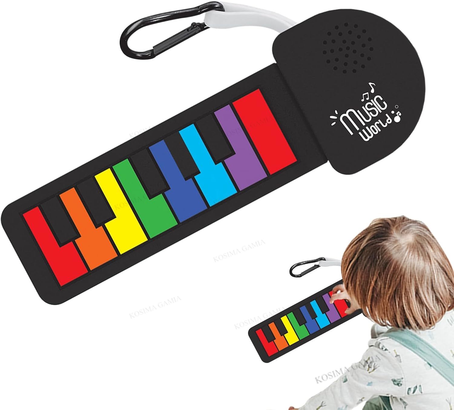 ロールアップ電子ピアノ シリコン製電動折りたたみピアノキーボ - Unique Electronics Gadgets のレビューと価格