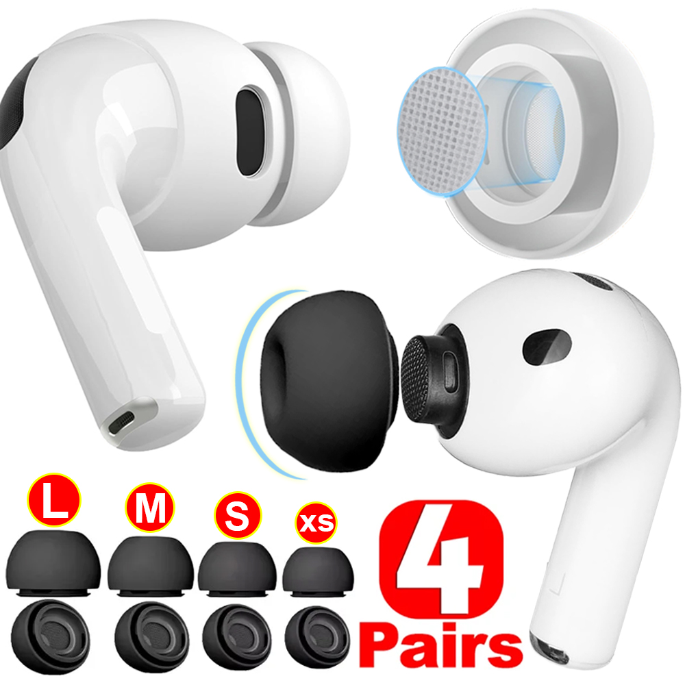 4/1 ペアのシリコンイヤーチップ保護イヤホンカバー Air - Portable Wifi Hotspot のレビューと価格