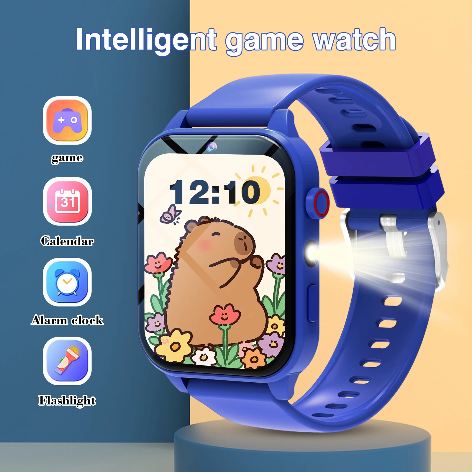キッズスマートウォッチ 18 ゲーム カメラ 防水 懐中電灯 - Smart Watch Kids のレビューと価格