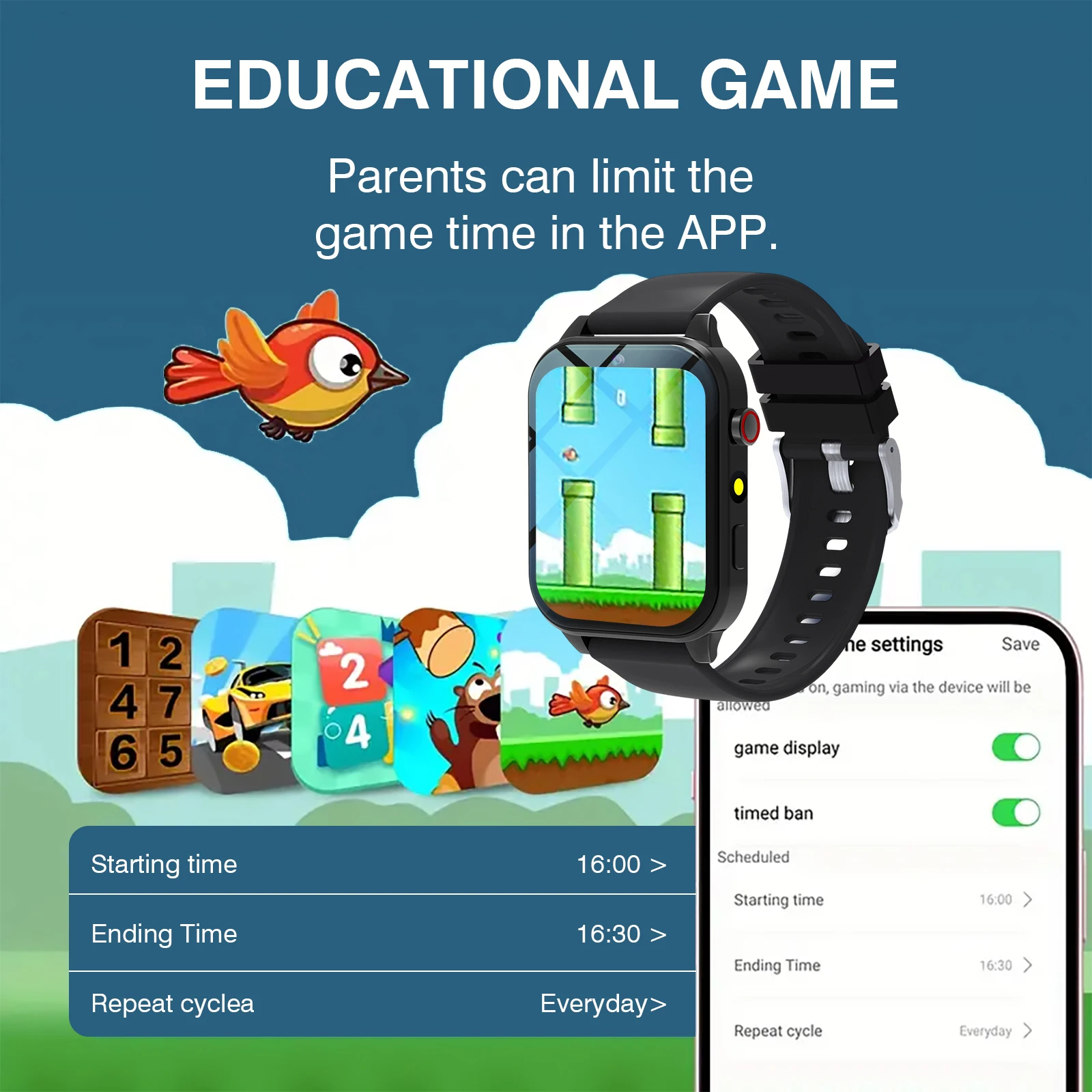 キッズスマートウォッチ 18 ゲーム カメラ 防水 懐中電灯 - Smart Watch Kids のレビューと価格