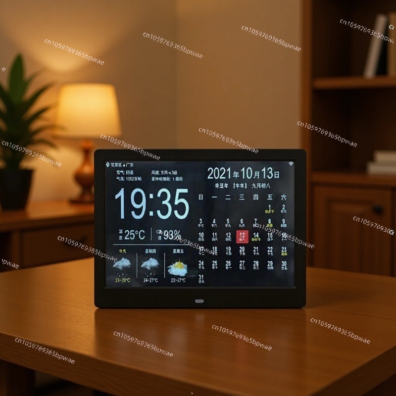 WiFi天気予報 10インチ永久カレンダー 屋外温度・湿度電 - Digital Photo Frame Wifi のレビューと価格