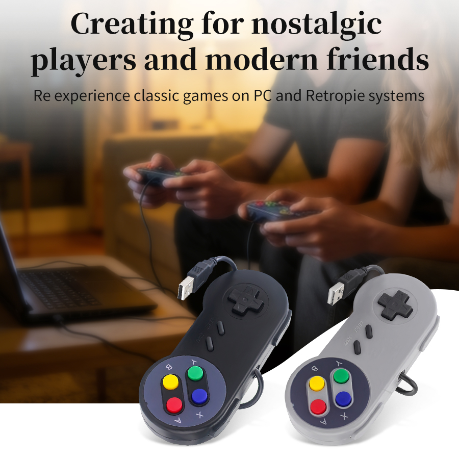 USBゲームパッド ゲーミングジョイスティック レトロゲーム - Retro Game Controller Usb のレビューと価格