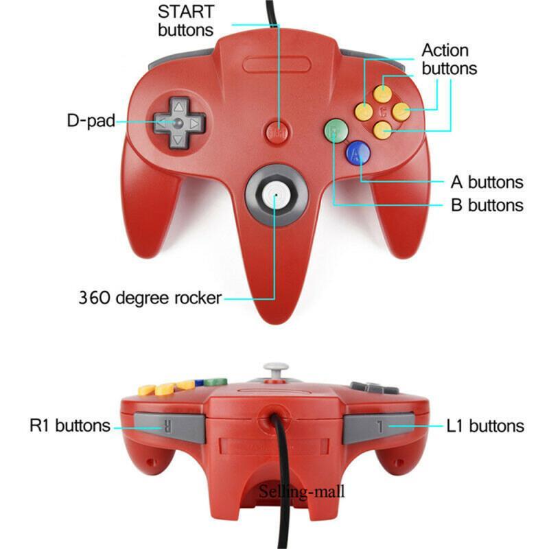 N64 コントローラクラシック USB 有線リモートゲームパ - Retro Game Controller Usb のレビューと価格