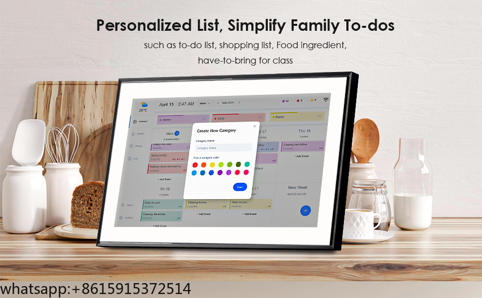 TCDSTARSmart カレンダー デジタル フォト フレ - Digital Photo Frame Wifi のレビューと価格